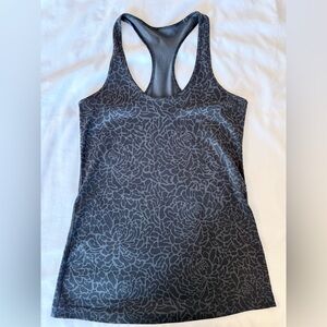 Lululemon Cool Racerback Tank Top Black Size 10 EUC